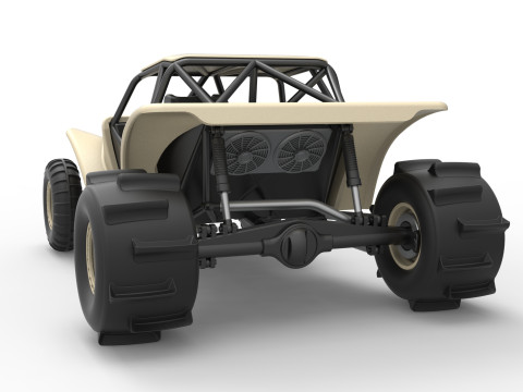 Sand dragster 4x4 Scale 1 to 25 3D Baskı Modeli