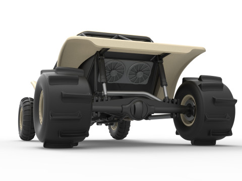 Sand dragster 4x4 Scale 1 to 25 3D Baskı Modeli