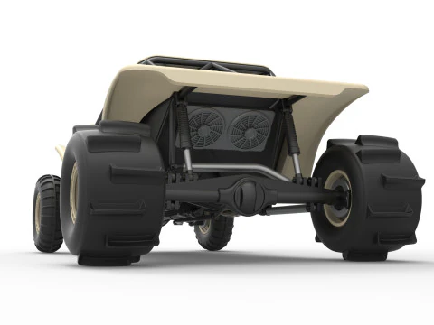 Sand dragster 4x4 Scale 1 to 25 3D Print Model