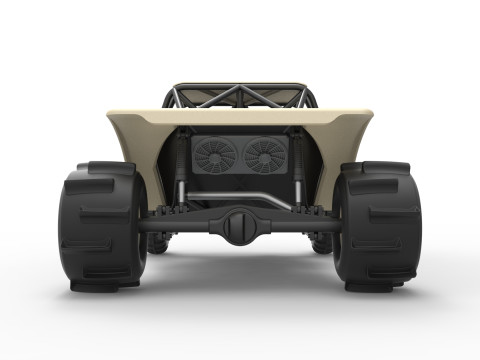 Sand dragster 4x4 Scale 1 to 25 3D Baskı Modeli