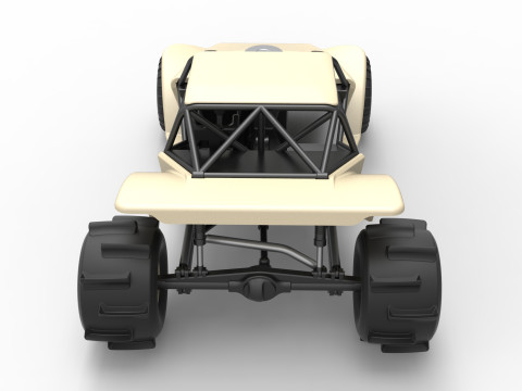Sand dragster 4x4 Scale 1 to 25 3D Baskı Modeli
