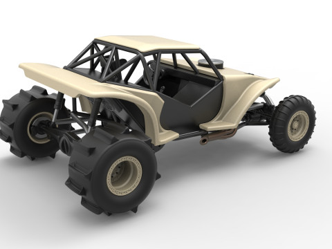 Sand dragster 4x4 Scale 1 to 25 3D Baskı Modeli
