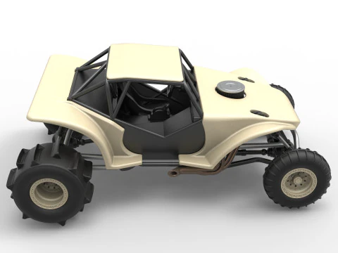Sand dragster 4x4 Scale 1 to 25 3D Print Model