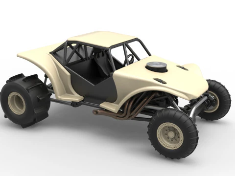 Sand dragster 4x4 Scale 1 to 25 3D Print Model