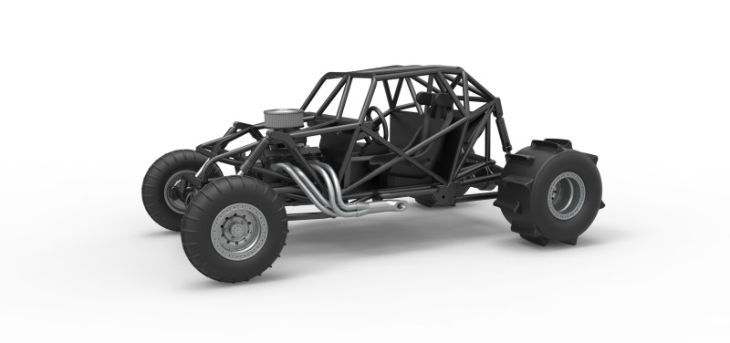 Sand dragster 4x4 Base Scale 1 to 25 3D Print Model .c4d .max .obj .3ds .fbx .stl .blend 