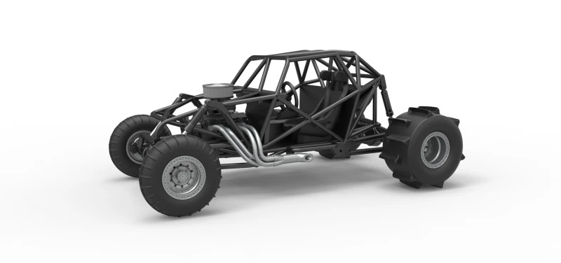 Sand dragster 4x4 Base Scale 1 to 25 3D Print Model .c4d .max .obj .3ds .fbx .stl .blend 