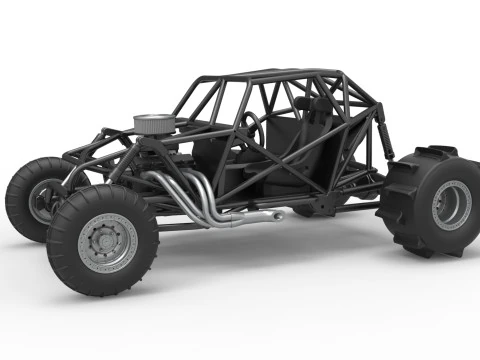 सैंड ड्रैगस्टर 4x4 बेस स्केल 1 से 25 3D प्रिंट मॉडल