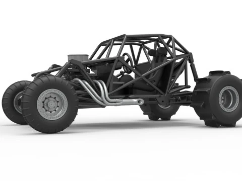 Sand dragster 4x4 Base Scale 1 to 25 3D Print Model