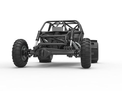 Sand dragster 4x4 Base Scale 1 to 25 3D Print Model