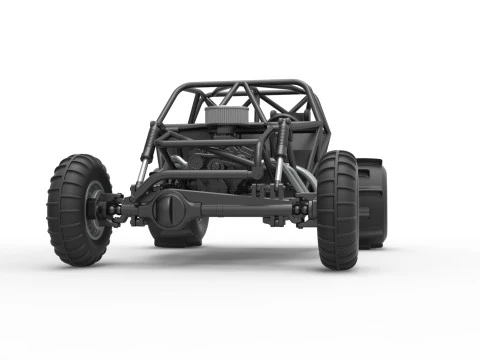 Sand dragster 4x4 Base Scale 1 to 25 3D Print Model