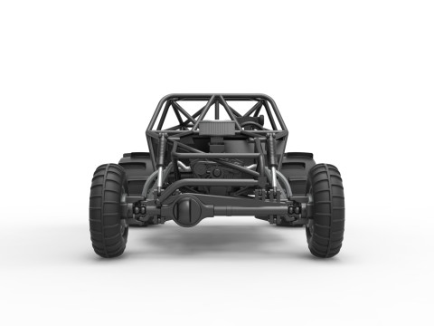 Sand dragster 4x4 Base Scale 1 to 25 3D Print Model