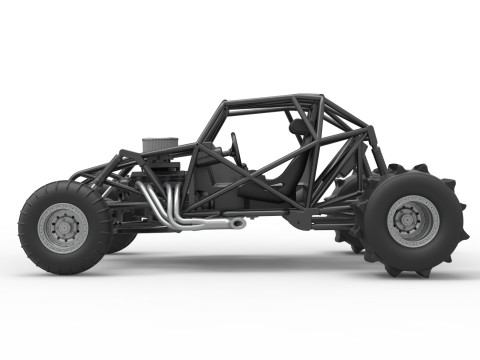 Sand dragster 4x4 Base Scale 1 to 25 3D Print Model