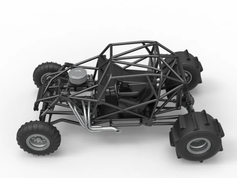 Sand dragster 4x4 Base Scale 1 to 25 3D Print Model