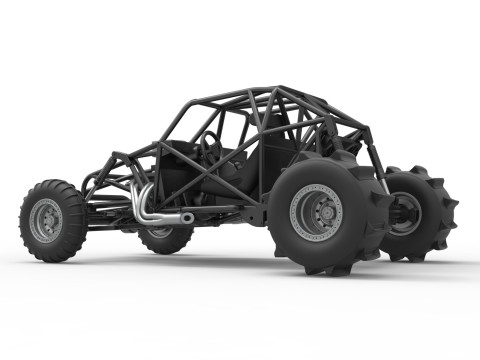 Sand dragster 4x4 Base Scale 1 to 25 3D Print Model