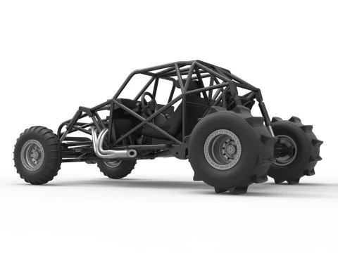 Sand dragster 4x4 Base Scale 1 to 25 3D Print Model
