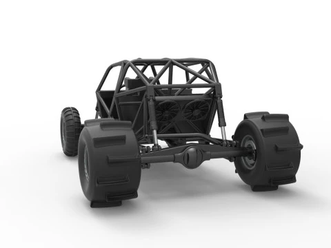 Sand dragster 4x4 Base Scale 1 to 25 3D Print Model