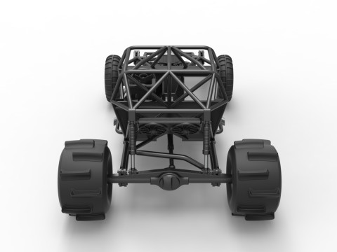Sand dragster 4x4 Base Scale 1 to 25 3D Print Model