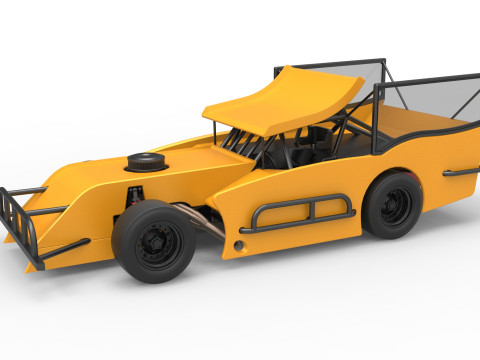 Outlaw Figure 8 Modified stock car Version 2 Scale 1 to 25 Modèles 3D en vedette