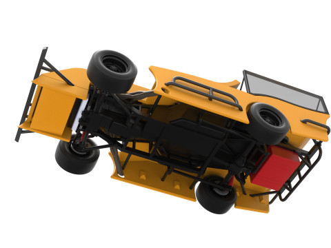 Outlaw Figure 8 Modified stock car Version 2 Scale 1 to 25 3D Print Model