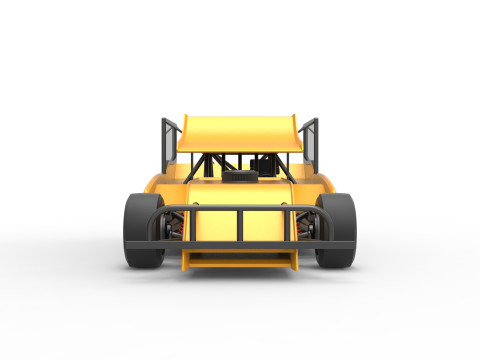 Outlaw Figure 8 Modified stock car Version 2 Scale 1 to 25 3D Print Model