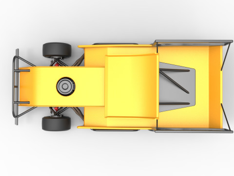 Outlaw Figure 8 Modified stock car Version 2 Scale 1 to 25 3D Print Model