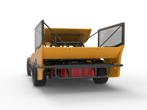 Outlaw Figure 8 Modified stock car Version 2 Scale 1 to 25 3D Print Model
