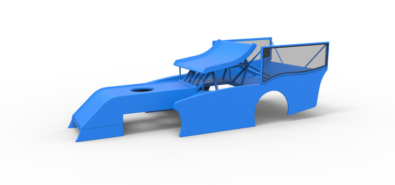 Shell of Outlaw Figure 8 Modified stock car Version 2 Scale 1 to 25 3D 프린트 모델 .c4d .max .obj .3ds .fbx .stl .blend