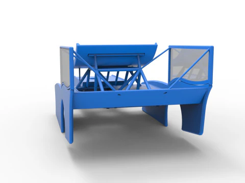 Shell of Outlaw Figure 8 Modified stock car Version 2 Scale 1 to 25 3D Print Model
