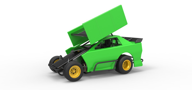 New Zealand Modified Stock car Version 2 Scale 1 to 25 3D 打印模型 .c4d .max .obj .3ds .fbx .stl .blend 