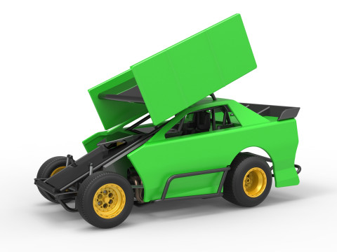 New Zealand Modified Stock car Version 2 Scale 1 to 25 Modèles 3D en vedette