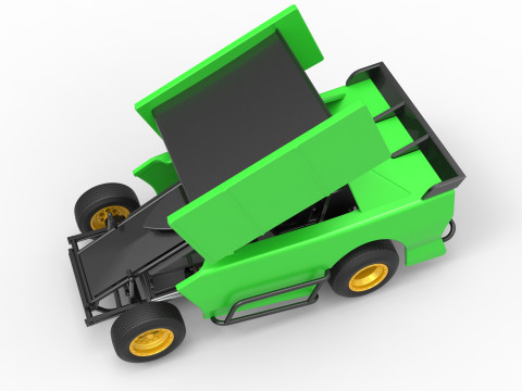 New Zealand Modified Stock car Version 2 Scale 1 to 25 3D 打印模型