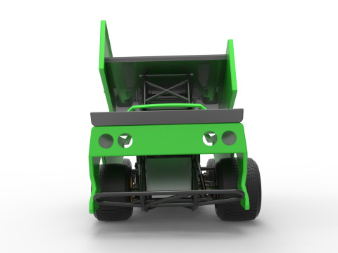 New Zealand Modified Stock car Version 2 Scale 1 to 25 3D 打印模型