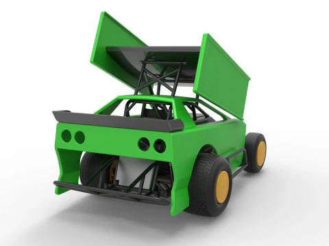 New Zealand Modified Stock car Version 2 Scale 1 to 25 3D Print Model