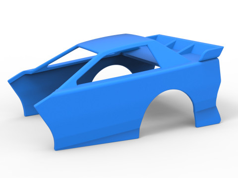 Shell of New Zealand Modified Stock car Version 2 Scale 1 to 25 Modèles 3D en vedette