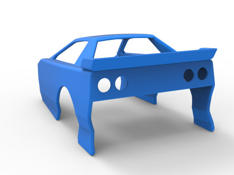 Shell of New Zealand Modified Stock car Version 2 Scale 1 to 25 3D प्रिंट मॉडल