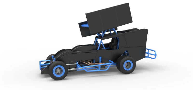 Southern Wing Modified Stock car Scale 1 to 25 3D Print Model .c4d .max .obj .3ds .fbx .stl .blend