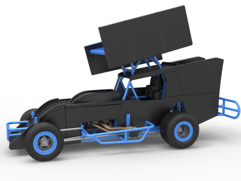 Southern Wing Modified Stock car Scale 1 to 25 Modèles 3D en vedette