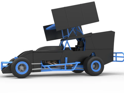 Southern Wing Modified Stock car Scale 1 to 25 3D Print Model