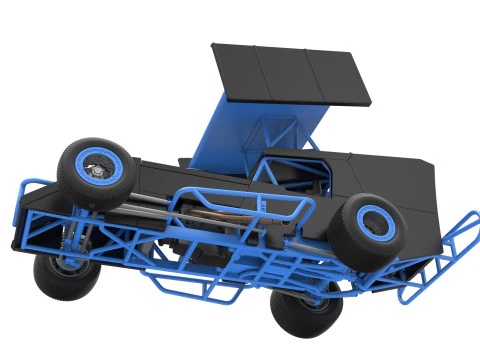 Southern Wing Modified Stock car Scale 1 to 25 3D Print Model