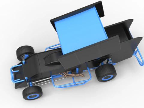 Southern Wing Modified Stock car Scale 1 to 25 3D Print Model