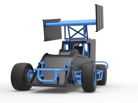 Southern Wing Modified Stock car Scale 1 to 25 3D Print Model