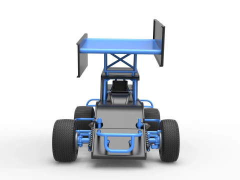 Southern Wing Modified Stock car Scale 1 to 25 3D Print Model