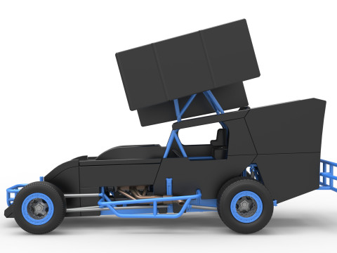 Southern Wing Modified Stock car Scale 1 to 25 3Dプリントモデル