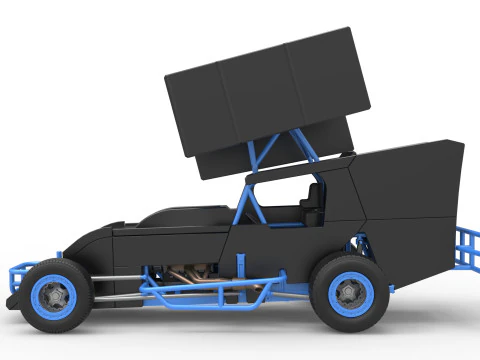 Southern Wing Modified Stock car Scale 1 to 25 3D Print Model