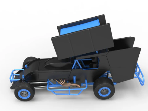 Southern Wing Modified Stock car Scale 1 to 25 3D Print Model
