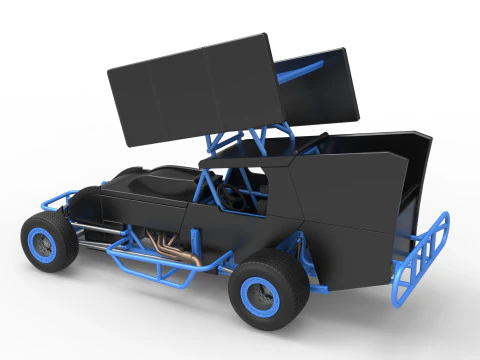 Southern Wing Modified Stock car Scale 1 to 25 3D Print Model