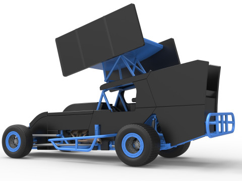 Southern Wing Modified Stock car Scale 1 to 25 3Dプリントモデル