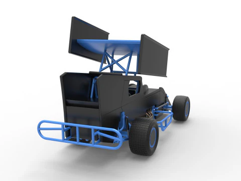Southern Wing Modified Stock car Scale 1 to 25 3D Print Model