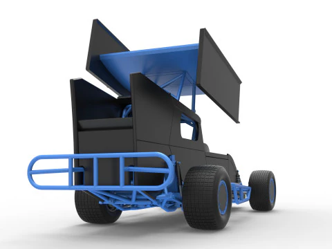 Southern Wing Modified Stock car Scale 1 to 25 3D Print Model
