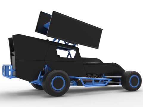 Southern Wing Modified Stock car Scale 1 to 25 3Dプリントモデル